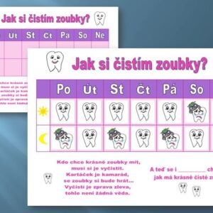 Jak si čistím zoubky? Motivační tabulka v PDF