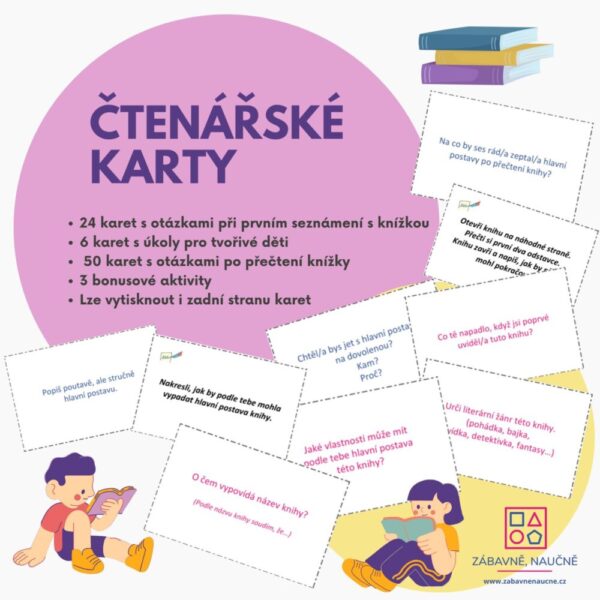 Čtenářské karty pro malé i velké čtenáře (PDF)